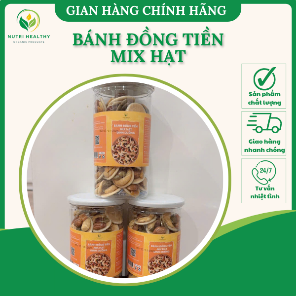 Bánh đồng tiền mix hạt Nutri Healthy