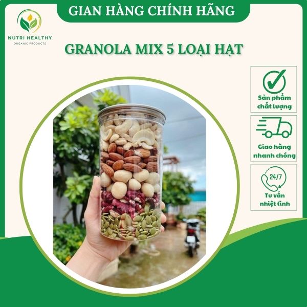 granola mix 5 hạt